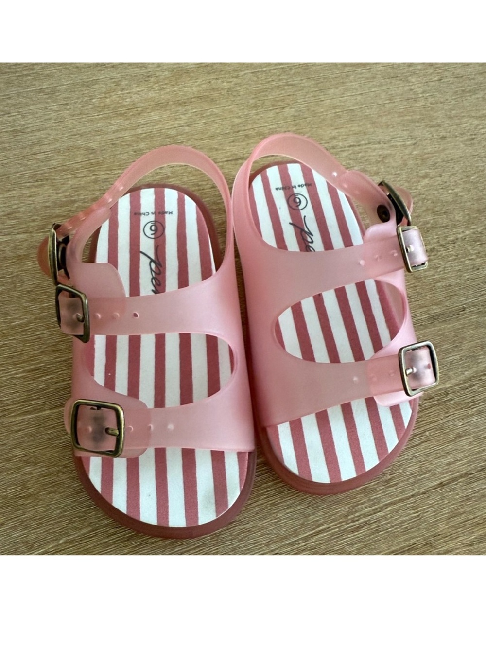 Pehr Pink Kids Splash Sandals T6 - Picture 4 of 6